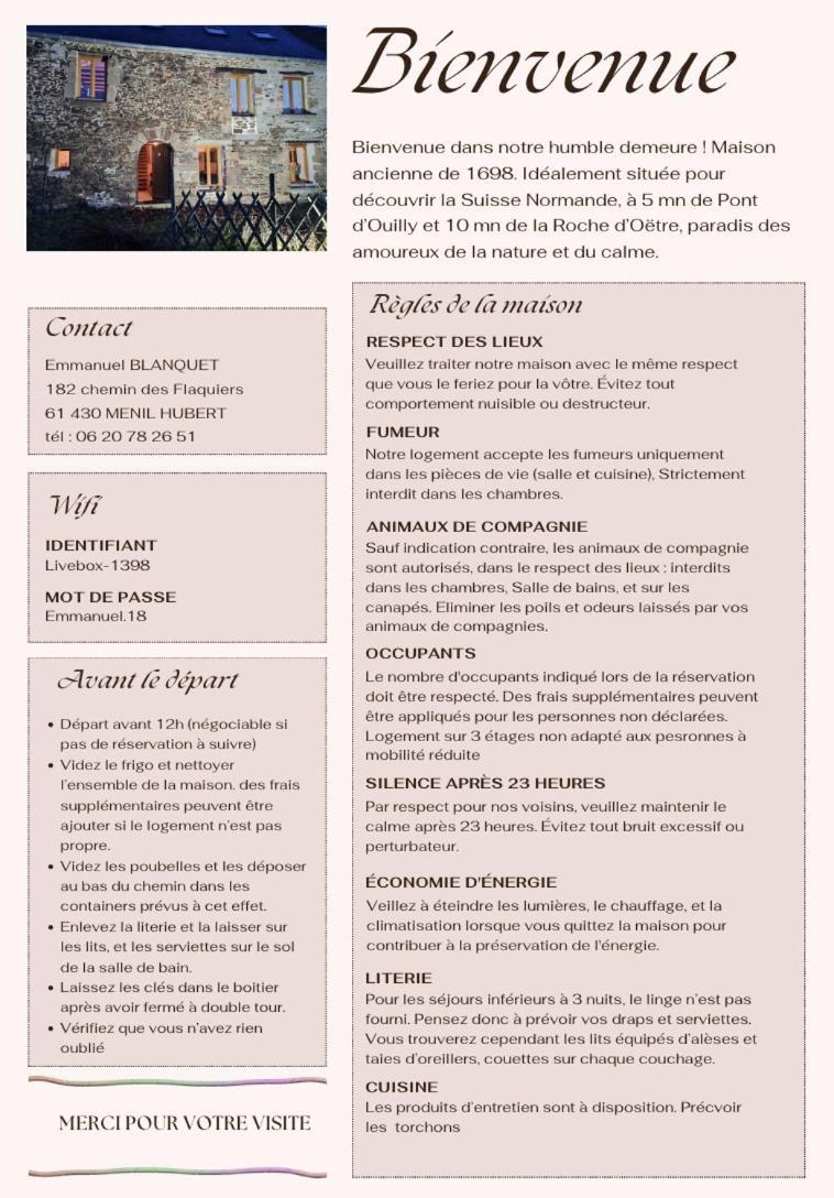 Gite De Campagne Tres Calme Ménil-Hubert-sur-Orne Esterno foto